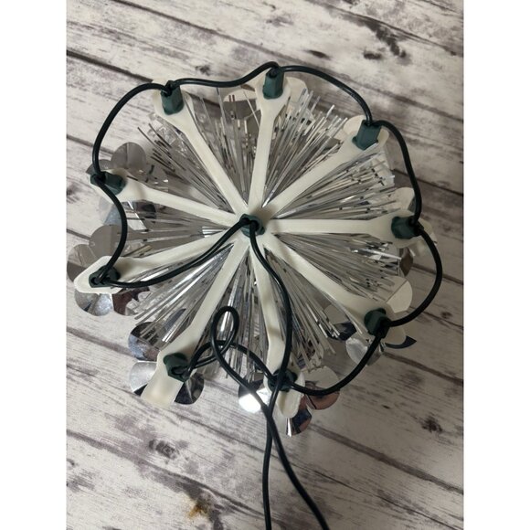 PAIR Christmas Wall Hanging Tree Toppers Snowflake Decor Multicolored Lights 6” - Picture 14 of 15